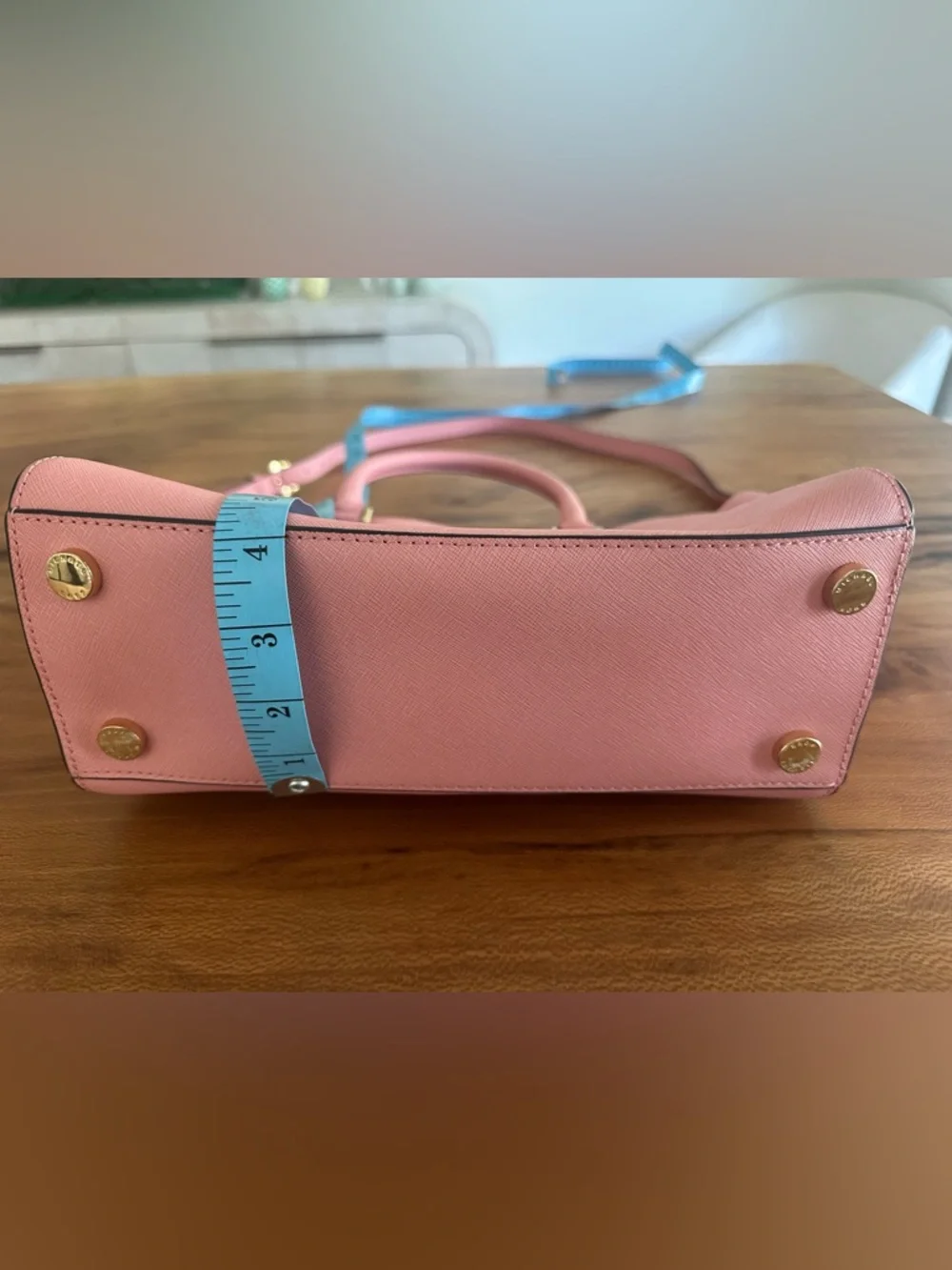 NWOT Michael Kors Pink Saffiano Tote with Gold Hardware - Picture 9 of 10